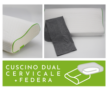 Carica l&#39;immagine nel visualizzatore di Gallery, CUSCINO DUAL CERVICALE + FEDERA
